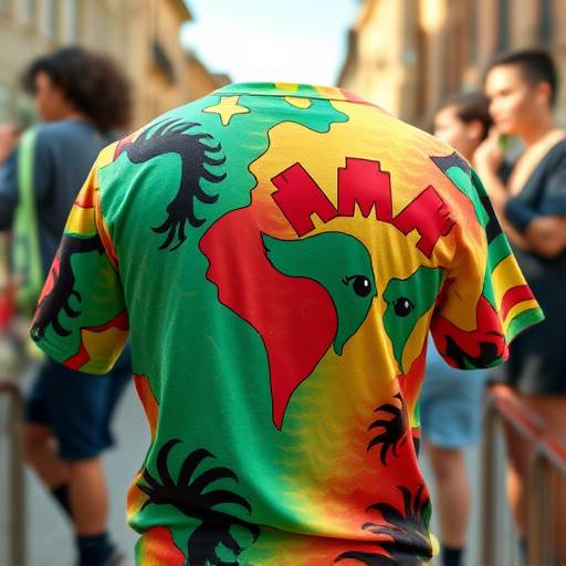 Camiseta com estampa de samba